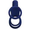 Pretty love - elish anillo vibrador con extensión azul - 3