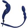 Pretty love - ayad anillo vibrador rabbit con plug azul - 2