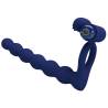Anillo con plug Pretty Love Ajmal azul tumbado de lado