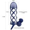 Pretty love - giann anillo vibrador con funda de silicona azul - 4