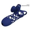 Pretty love - giann anillo vibrador con funda de silicona azul - 5