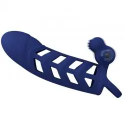 Pretty love - altaf anillo vibrador con funda de silicona azul Pretty love - altaf anillo vibrador con funda de silicona azul