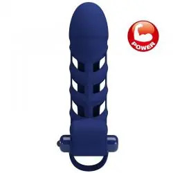 Pretty love - altaf anillo vibrador con funda de silicona azul Pretty love - altaf anillo vibrador con funda de silicona azul