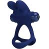 Pretty love - francisco doble anillo vibrador rabbit azul - 1