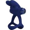 Pretty love - francisco doble anillo vibrador rabbit azul - 3