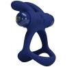 Pretty love - francisco doble anillo vibrador rabbit azul - 4