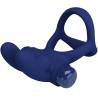 Pretty love - francisco doble anillo vibrador rabbit azul - 5