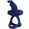 Pretty love - luchito doble anillo vibrador rabbit azul - 1