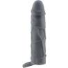 Pretty love - funda de pene de piel realística gris oscuro - 2