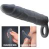 Pretty love - funda de pene de piel realística gris oscuro - 4