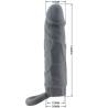 Pretty love - funda de pene de piel realística gris oscuro - 5