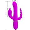 Pretty love - cammy triple vibrador multifunción 4 en 1 rosa - 6