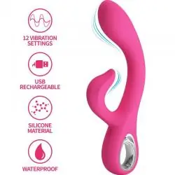 Pretty love - fritz vibrador rabbit 12 vibraciones rosa Pretty love - fritz vibrador rabbit 12 vibraciones rosa