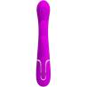 Pretty love - shania triple vibrador rabbit multifunción rosa - 2