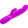 Pretty love - shania triple vibrador rabbit multifunción rosa - 3