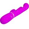 Pretty love - shania triple vibrador rabbit multifunción rosa - 4