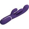Pretty love - shania triple vibrador rabbit multifunción morado - 4