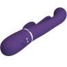Pretty love - shania triple vibrador rabbit multifunción morado - 6
