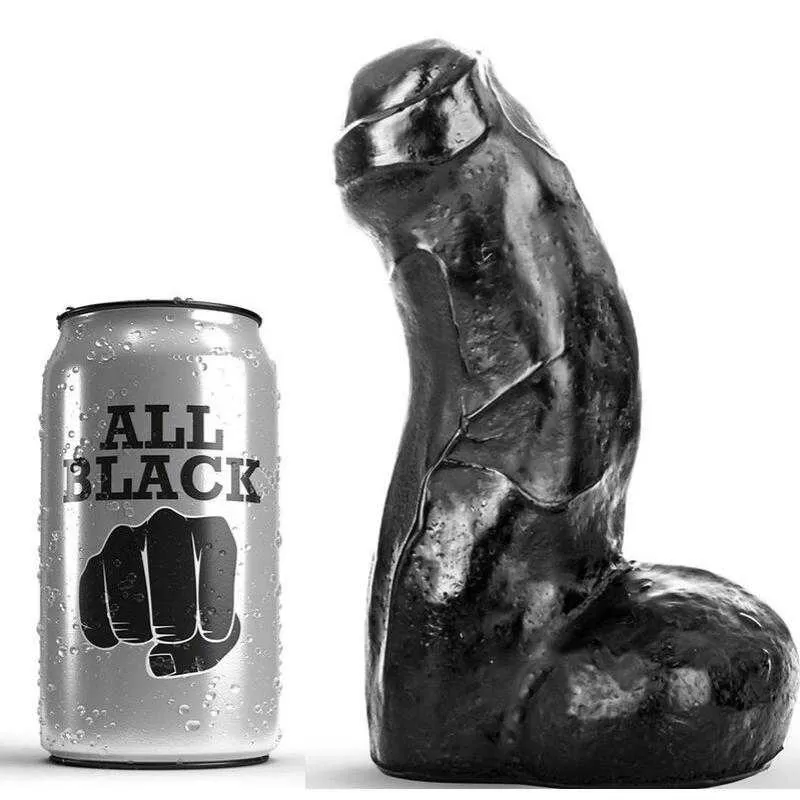 All black realistic dong negro 17cm All black realistic dong negro 17cm