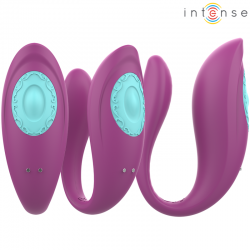 Intense - annie estimulador & vibrador forma de u morado control remoto