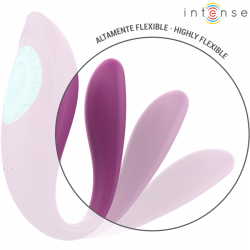 Intense - annie estimulador & vibrador forma de u morado control remoto