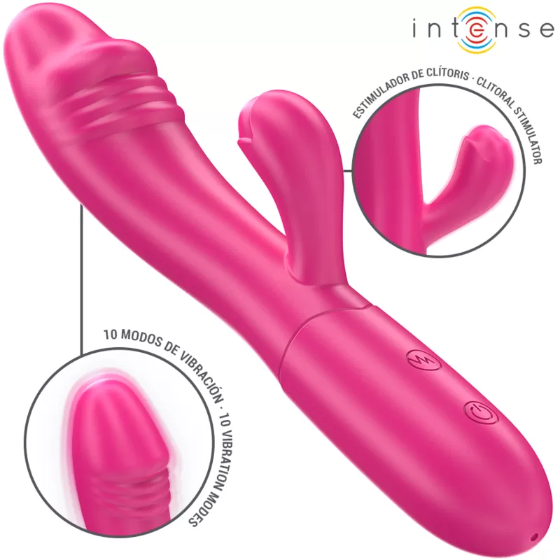Intense - ivy vibrador flexible 10 vibraciones con lengua estimuladora rosa Intense - ivy vibrador flexible 10 vibraciones con lengua estimuladora rosa