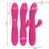 Intense - ivy vibrador flexible 10 vibraciones con lengua estimuladora rosa - 2