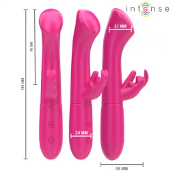 Intense - julieta vibrador rabbit 18,6 cm 10 vibraciones rosa