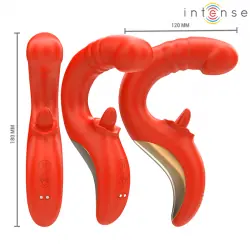 Intense - paulina vibrador & estimulador en forma de u rojo Intense - paulina vibrador & estimulador en forma de u rojo
