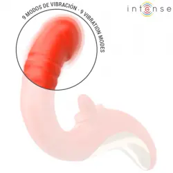 Intense - paulina vibrador & estimulador en forma de u rojo Intense - paulina vibrador & estimulador en forma de u rojo