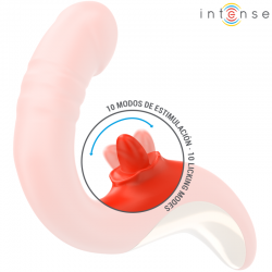 Intense - paulina vibrador & estimulador en forma de u rojo
