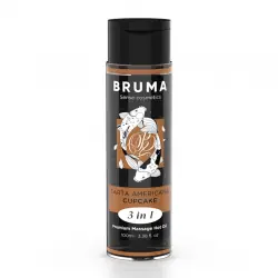 Bruma - aceite de masaje premium efecto calor sabor tarta americana 3 en 1 - 100 ml