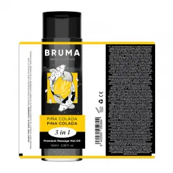 Bruma - aceite de masaje premium efecto calor sabor piña colada 3 en 1 - 100 ml Bruma - aceite de masaje premium efecto calor sabor piña colada 3 en 1 - 100 ml