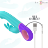 Intense - mónica vibrador rabbit con estimulador rotatorio del punto g azul - 6