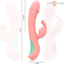 Intense - rachel vibrador rabbit 5 vibraciones rosa