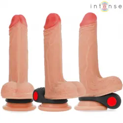 Intense - clover anillo vibrador pene 10 vibraciones negro
