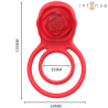 Intense - gail rosa estimuladora 10 vibraciones rojo control remoto - 4