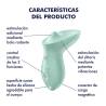 Infografía de funciones del Satisfyer Exciterrr menta
