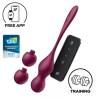 Satisfyer - love birds vary bolas vibradores app gratuita rojo vino - 1