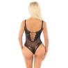 Leg avenue - body de rejilla con diamantes negro talla única - 5