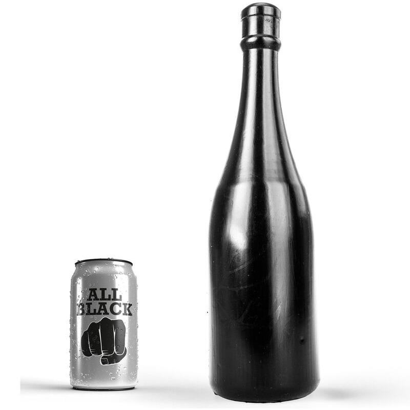 All black anal bottle 34,5cm