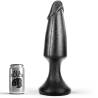 Plug anal All Black Easy Rider de 35 cm junto a su lata
