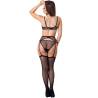 Livco corsetti fashion - keila lc 20245 sujetador + liguero + panty negro s/m - 2