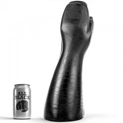 All black dildo fisting 39cm