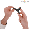 Intense - carson anillo doble para pene silicona negro modelo 4 - 3
