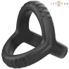 Intense - carson anillo doble para pene silicona negro modelo 4 - 4