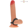 Intense - carson anillo doble para pene silicona negro modelo 4 - 5