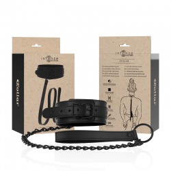 Intense - fetish collar de cuero vegano