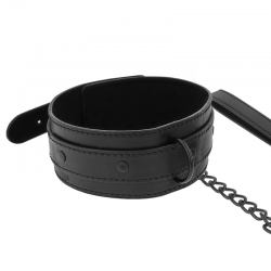 Intense - fetish collar de cuero vegano