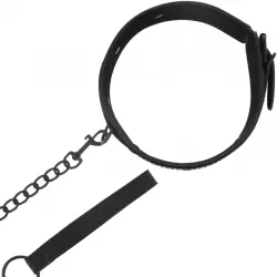 Intense - fetish collar de cuero vegano